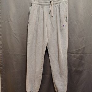 Champion Heather Gray Joggers with Logo